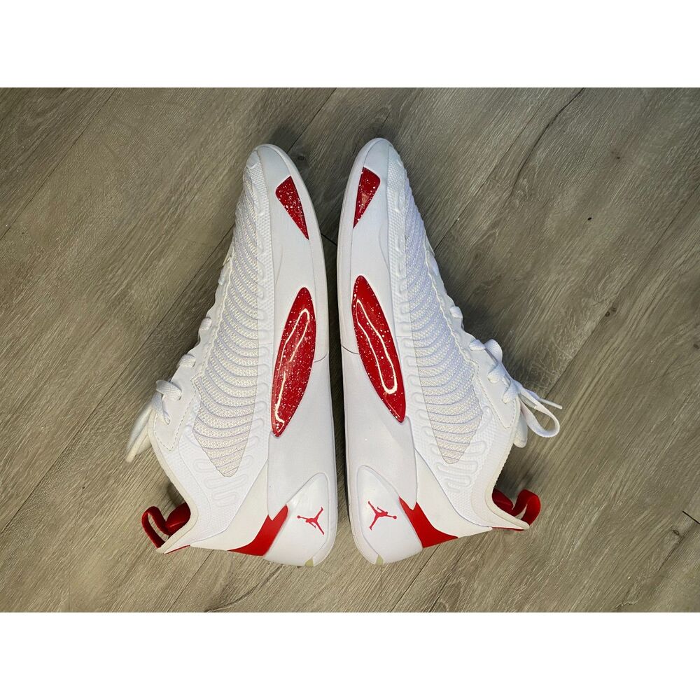 Air Jordan Luka 1 White Fire Red DQ7689-116 Men's Size 11.5 Basketball Shoes - Picture 4 of 7